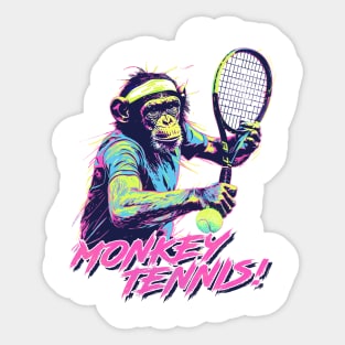 Monkey Tennis! Sticker